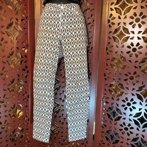 Bisou Bisou tribal Print Skinny Ankle Jean